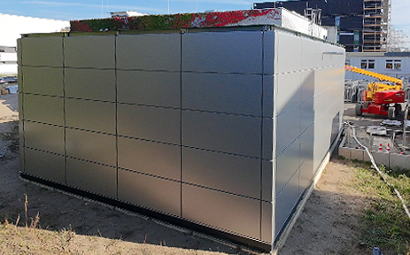 Fassadenverkleidung mit TRIMO im Helmholtz-Zentrum BESSY II in Berlin Adlershof